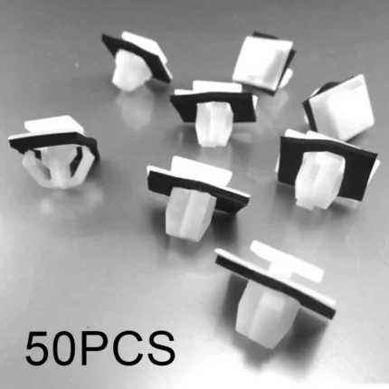 50pcs Auto Fastener Clip Nylon Moulding Clips Rocker Panel Retainer W/ Sealer For Hyundai For Tucson 87756-2E000 Car Accessories